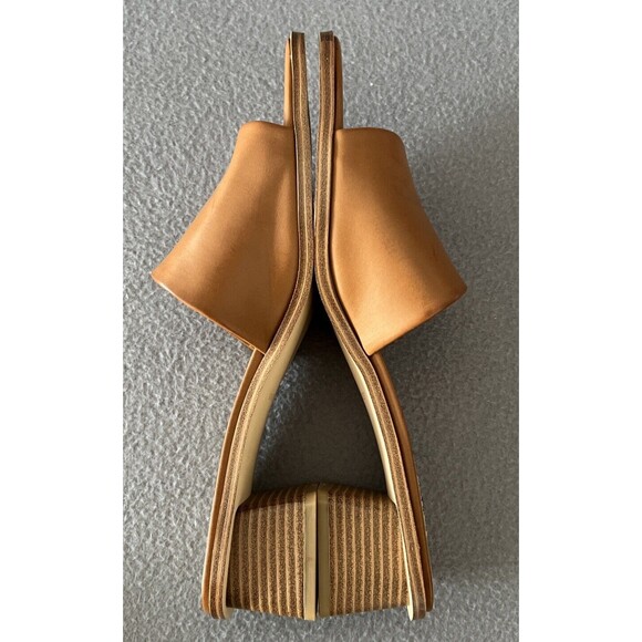 Nine West Pathi Women's Block Heel Sandals Tan Sz 10 M Pathi3 slip on NIB - Picture 6 of 10